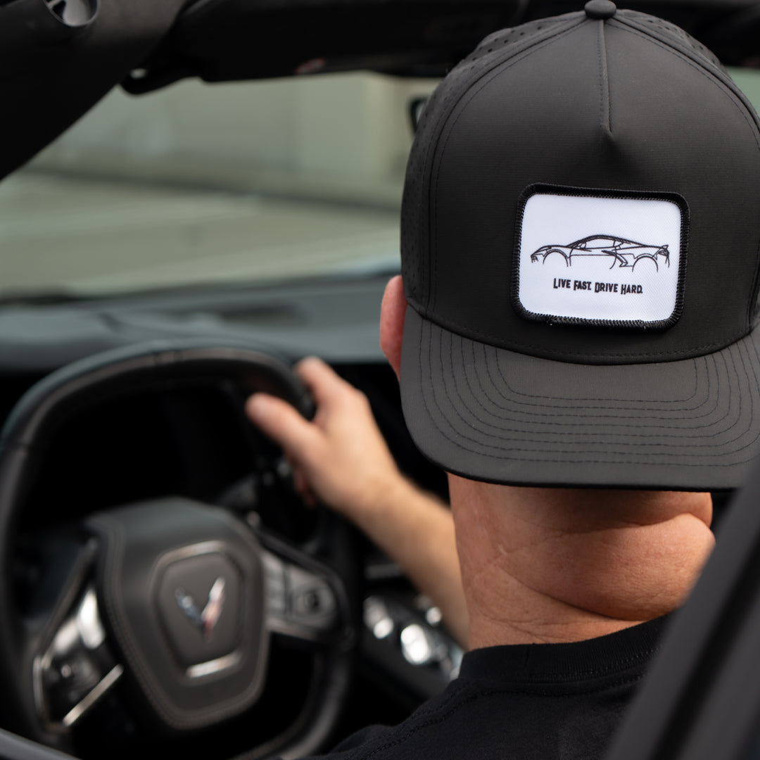 Corvette Silhouette — Live Fast. Drive Hard.